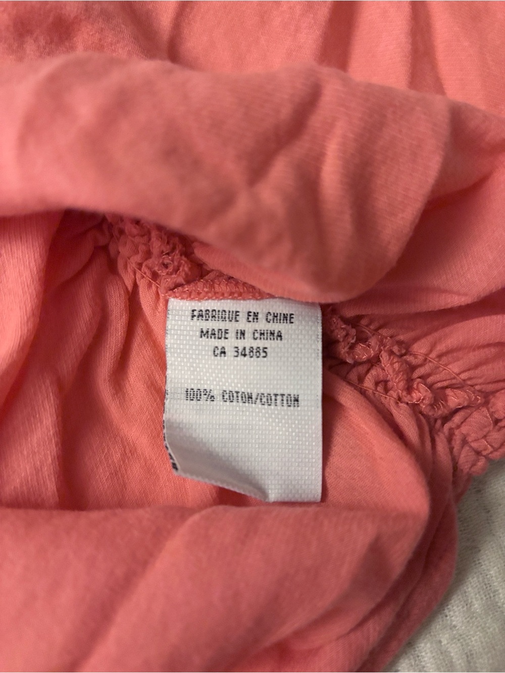 lady dutch vintage salmon ruffle lace up top - Picture 3 of 4